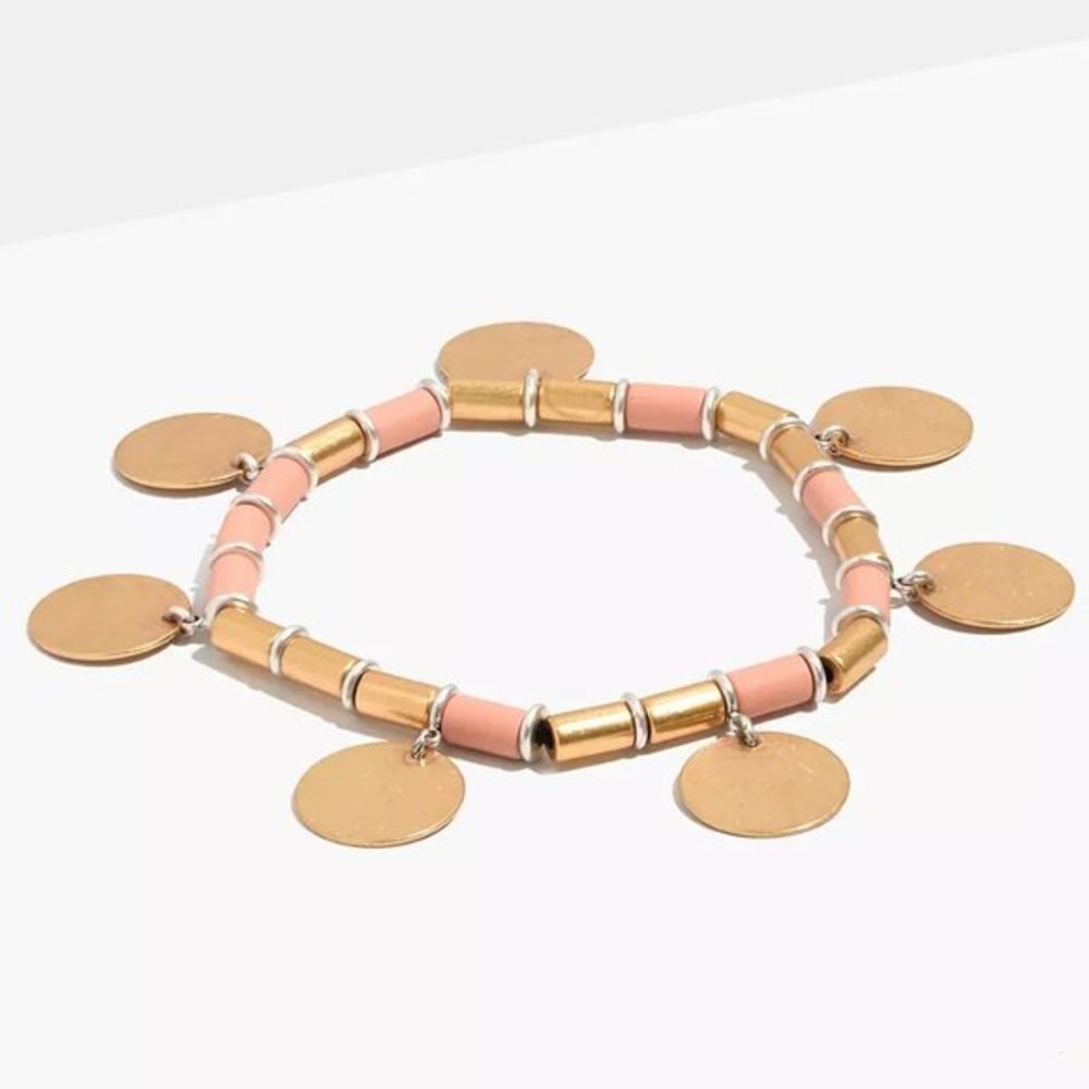 Madewell Beaded Disc Bracelet